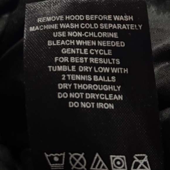 SAM EDELMAN FAUX FUR TRIM HOODED DOWN FEATHER BLACK PUFFER WINTER SKI COAT SZ M - Picture 10 of 13